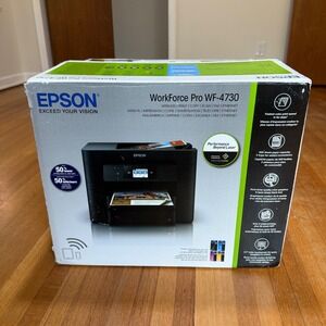 Epson WorkForce Pro WF-4730 All-in-One Printer Black Wireless Inkjet WITH INK
